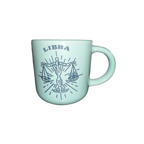 Wild Sage Kitchen Astrology Libra Zodiac Sign Turquoise Aqua Mug